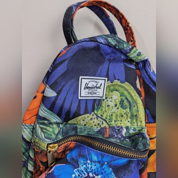 Herschel Nova Backpack MINI 9L tropical print mini bag school bag - Picture 2 of 5